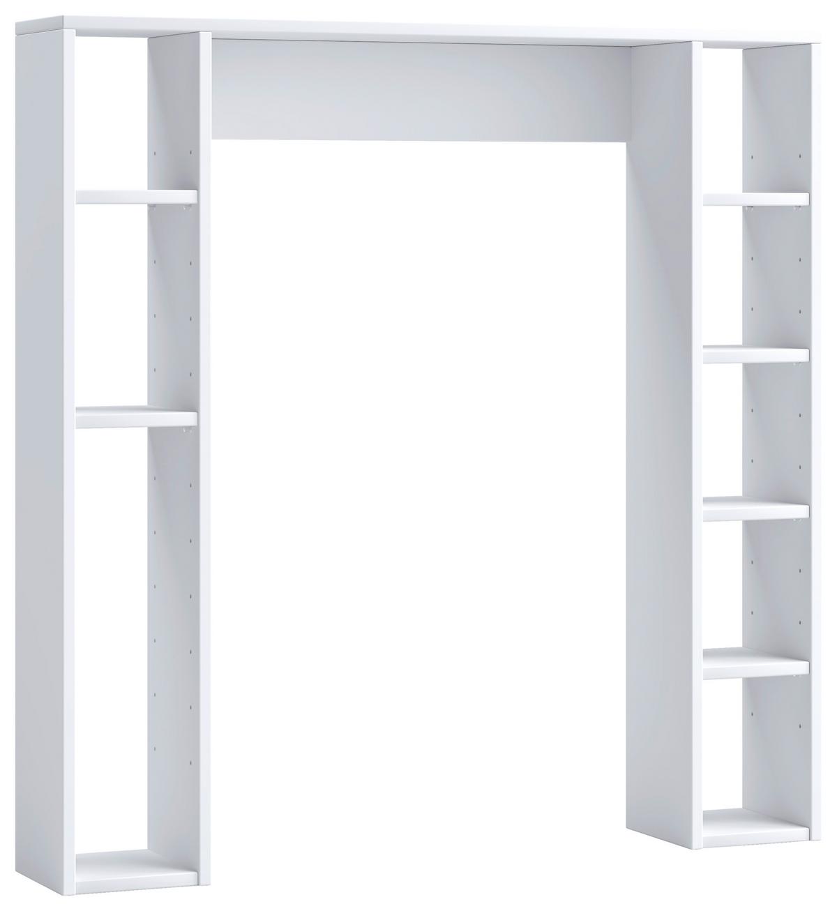 Badezimmerregal Tinoli M - Weiß, MODERN, Holzwerkstoff (98/100/18cm) - MID.YOU