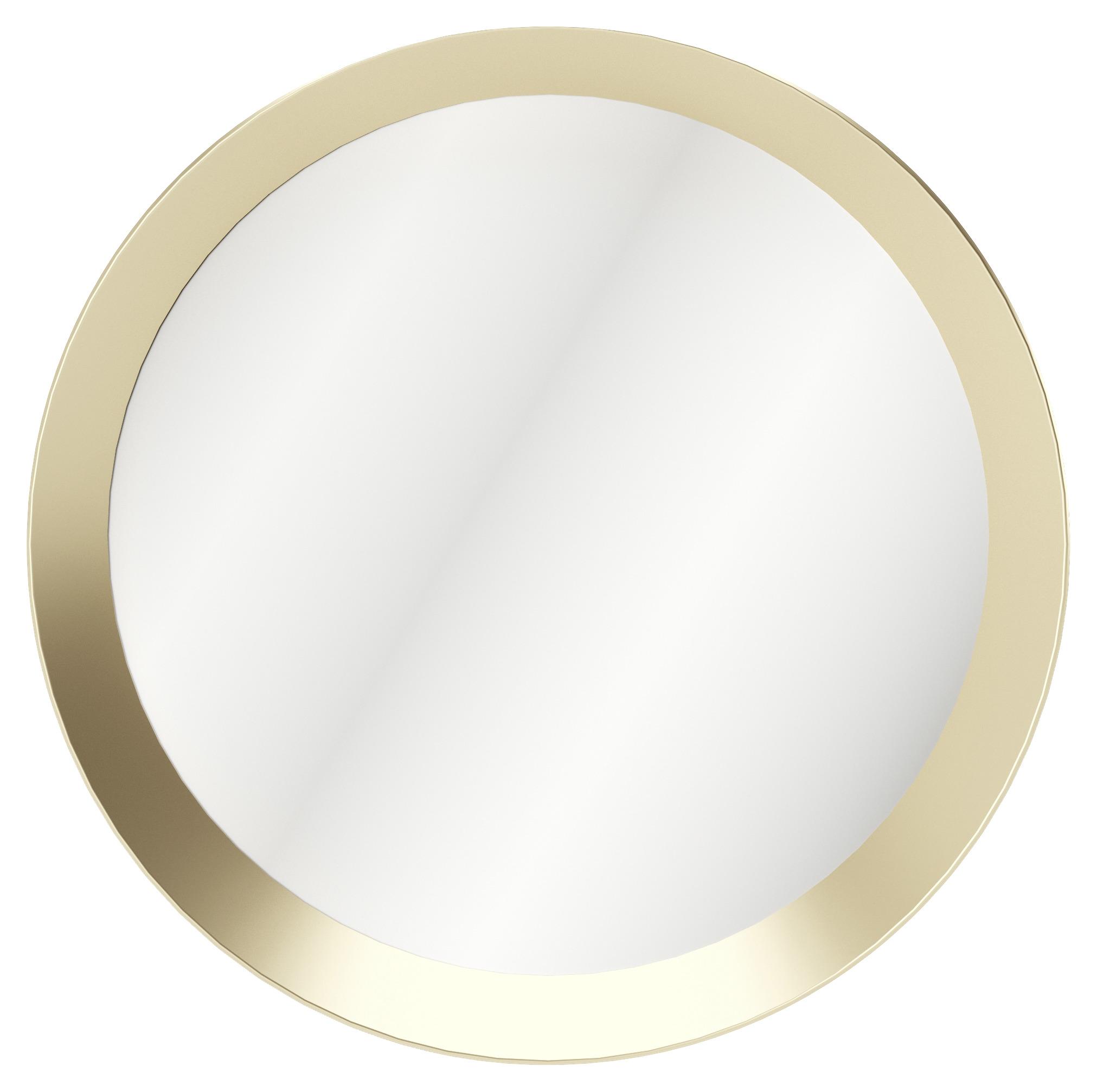 Spiegel rund goldfarben