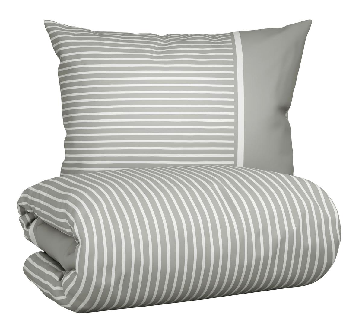 Bettwäsche Johannes XXL Hellgrau ca. 200x220cm - svetlosivá, Konventionell, textil (200/220cm) - Mömax