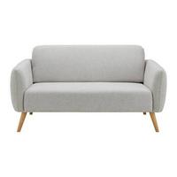 Pohovka PIA světle šedá - světle šedá/přírodní barvy, Moderní, dřevo/textil (146/76/75cm) - Bessagi Home