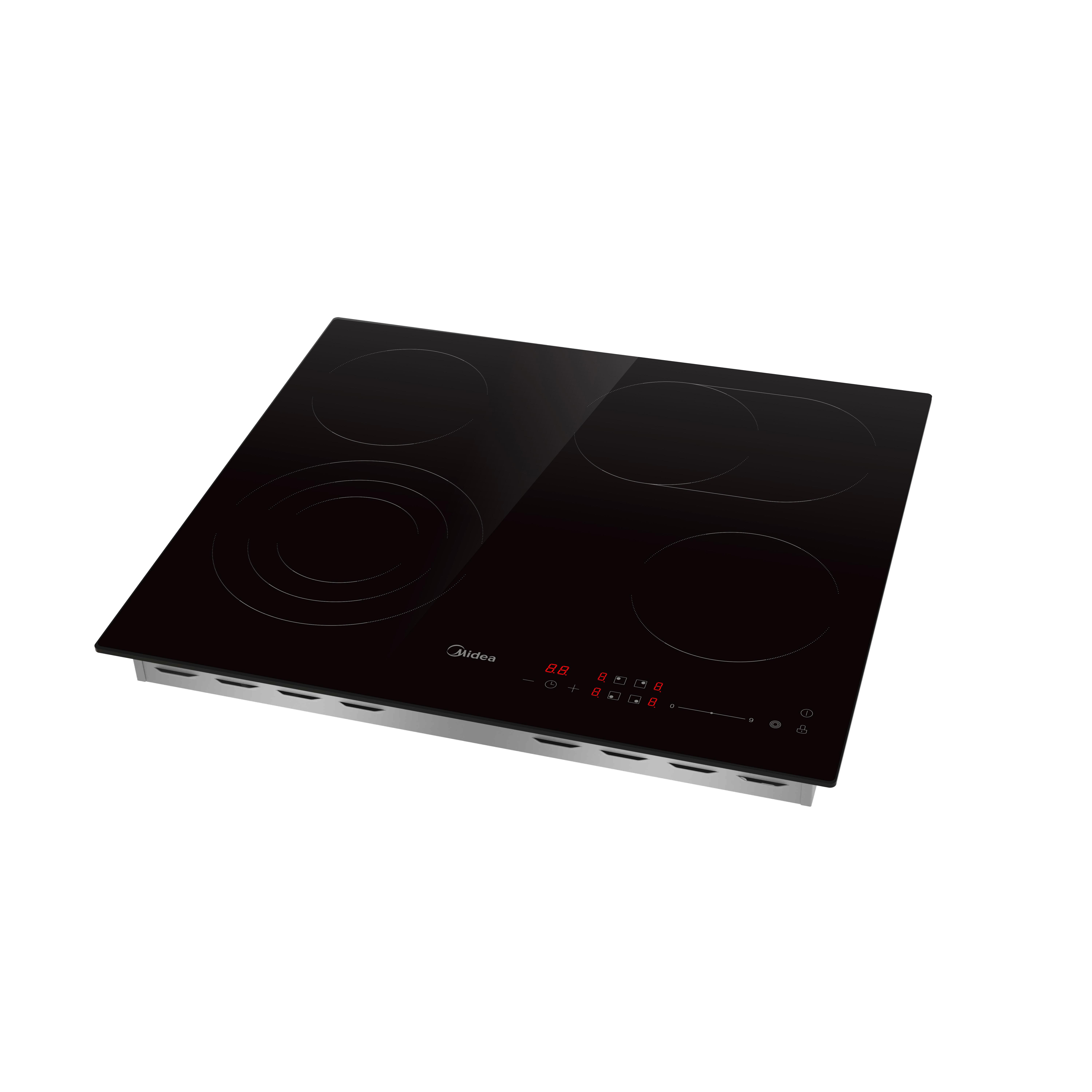 Glaskeramikkochfeld Mch731f218k0 - Schwarz, Basics, Glas/Metall (59/5,5/52cm) - Midea