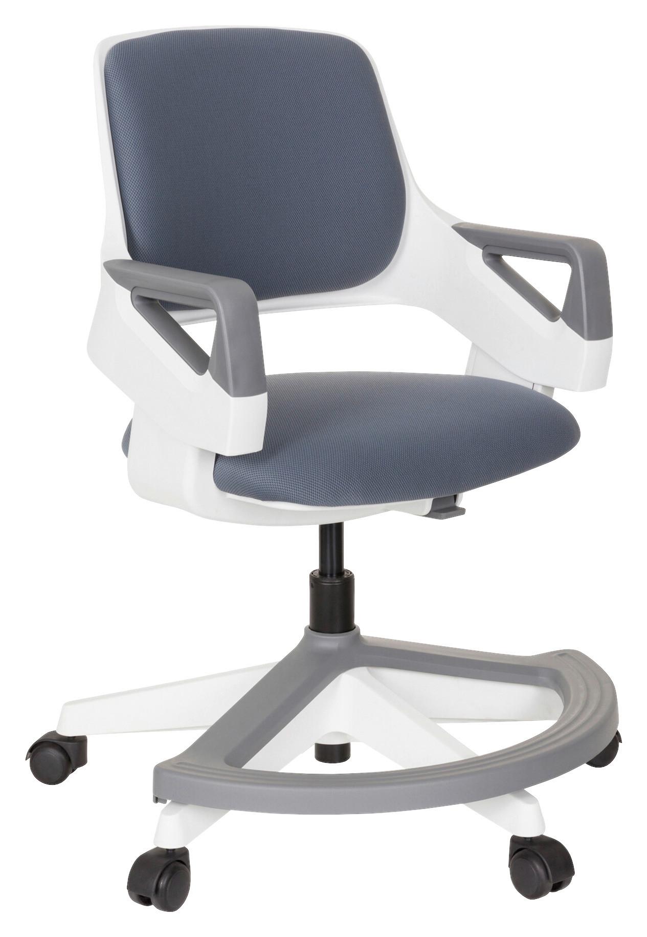 Jugenddrehstuhl Kid Flex Grau - Weiß/Grau, Basics, Kunststoff (53/80-93/60cm) - MID.YOU