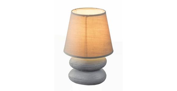 Tischlampe Lily Grau Lily - Grau, ROMANTIK / LANDHAUS, Keramik/Textil (15/22cm) - James Wood