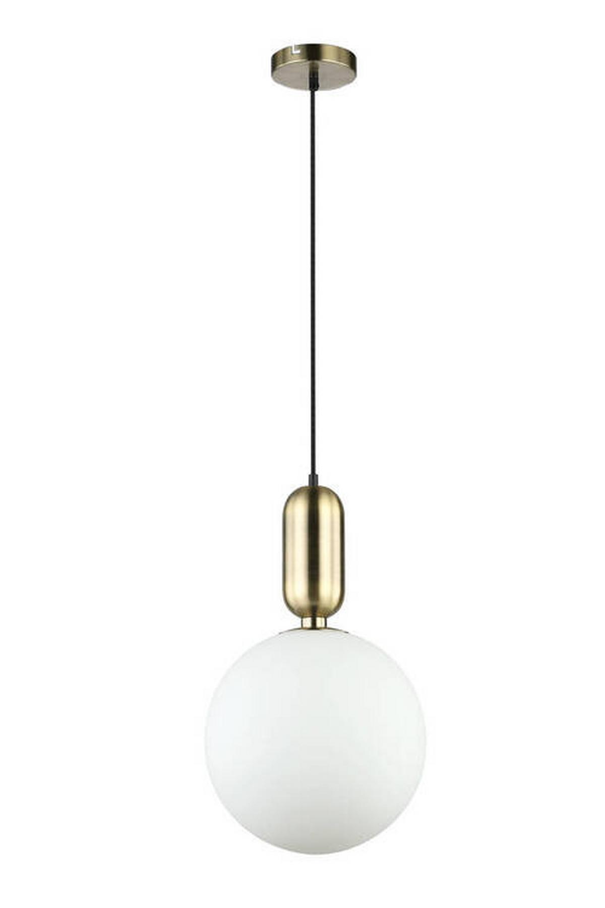Závěsné svítidlo TIANO zlatá - barvy mosazi, Moderní, kov/sklo (25/198cm) - Bessagi Home