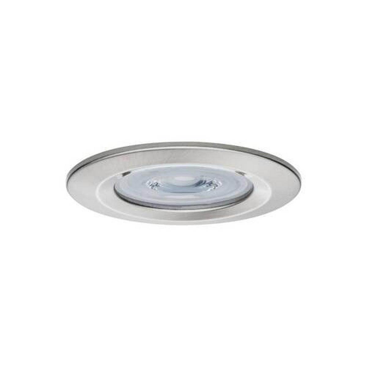 Einbauspot Ø 7,8 cm Alufarben 3-teilig - Zinkfarben/Alufarben, Design, Metall (7,8cm) - Paulmann