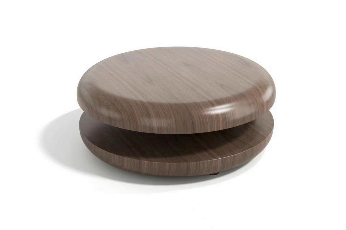 Couchtisch Walnussfarben D: 90 Cm - Walnussfarben, MODERN, Holzwerkstoff (90/90/35cm) - Livetastic