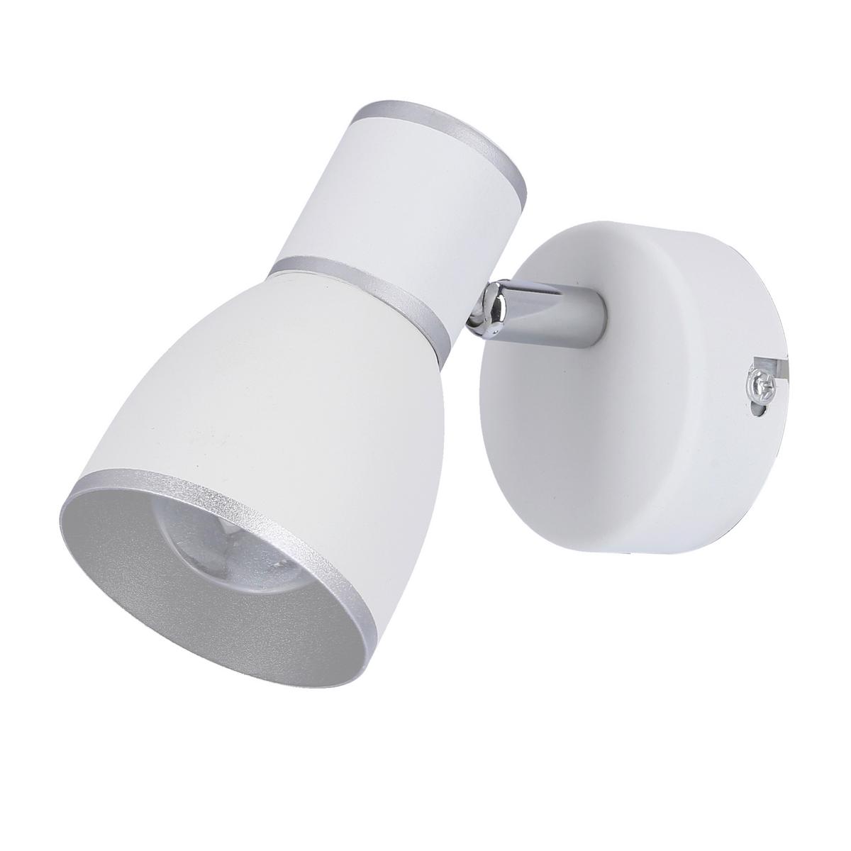 Strahler 91-63366 Fido - Chromfarben/Weiß, Design, Metall (13/8/11cm)