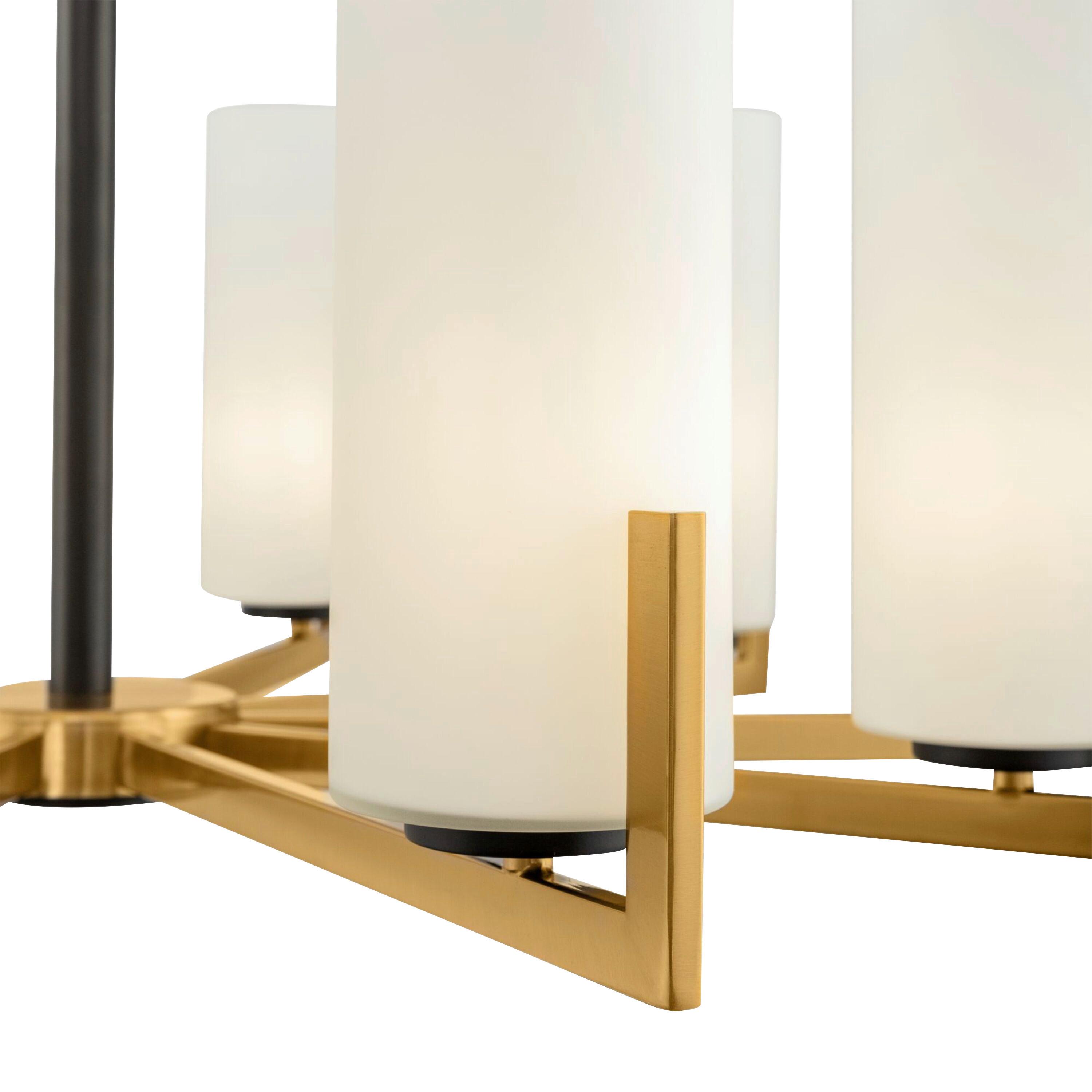 Kronleuchter Fortano - Messingfarben, Basics, Glas/Metall (86/53,4/86cm) - MAYTONI