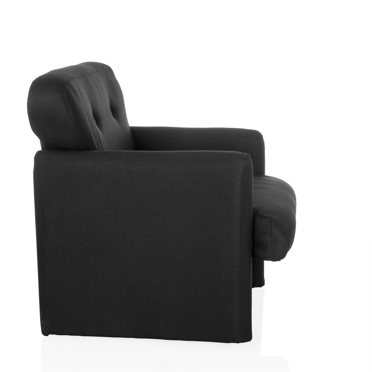 Loungesessel Caripito Schwarz B: 66 Cm - Schwarz, MODERN, Textil (66/77/74cm) - MID.YOU