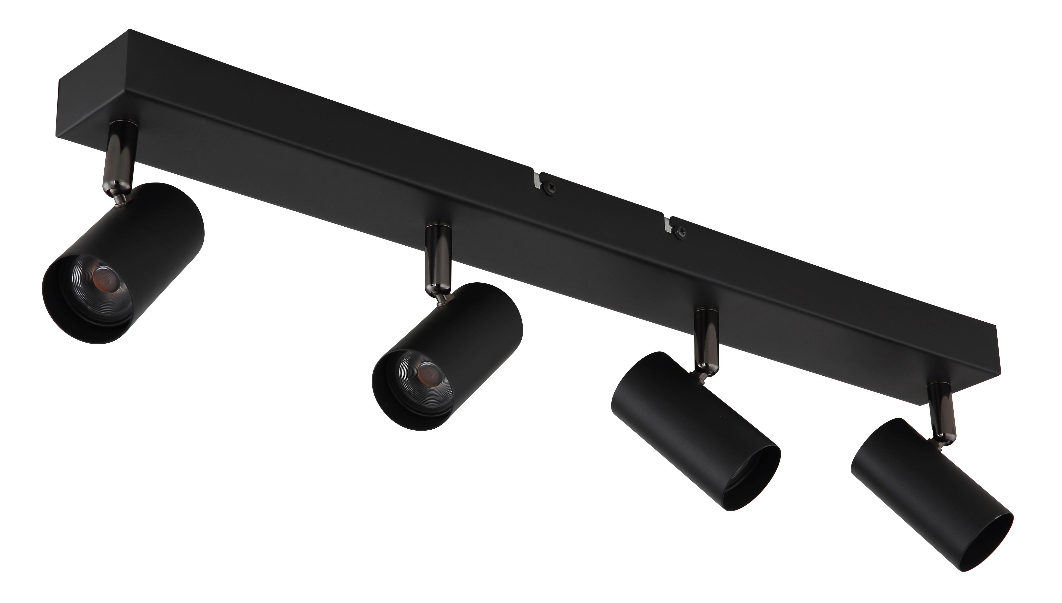 LED-Strahler 3000k, 21w - Schwarzchrom/Schwarz, Design, Metall (56/6/11cm) - Globo