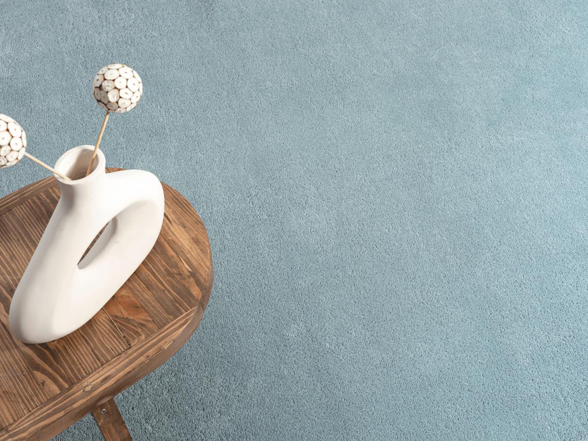Fellteppich Loft - Blau, KONVENTIONELL, Textil (80/150cm)