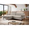 Ecksofa Lorelle Beige S: 160x225 cm - Beige/Schwarz, Design, Textil (160/225cm) - MID.YOU