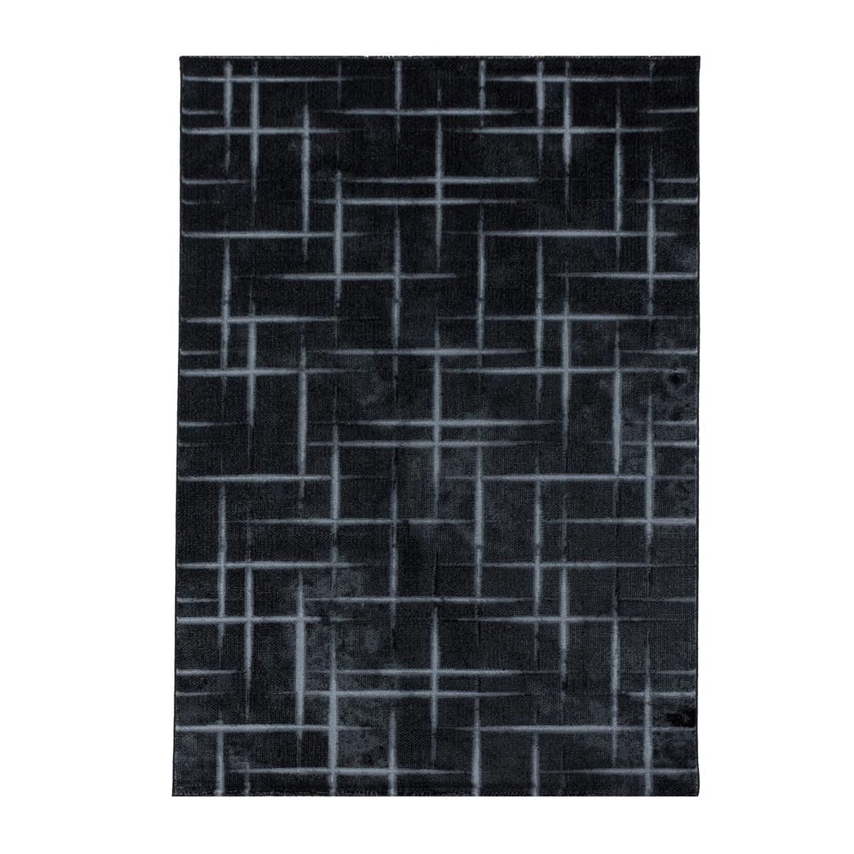 Webteppich Schwarz Naturfaser Costa 120x170 Cm - Schwarz, Design, Textil (120/170cm)