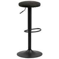 BAROVÁ ŽIDLE FINCH ANTRACIT - černá/antracitová, Design, kov/textil (40/62-82/40cm) - Carryhome