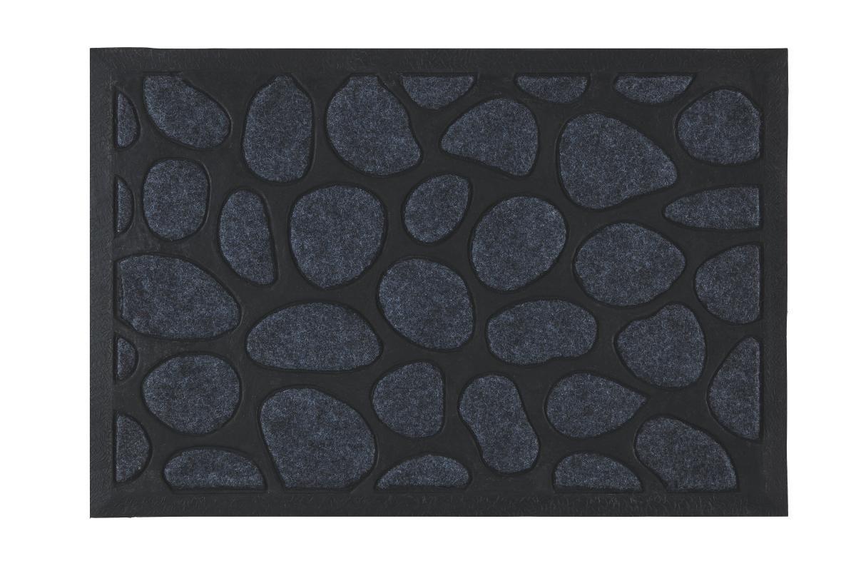 ROHOŽKA Stone, 40/60cm - čierna/sivá, Konventionell, textil/plast (40/60cm) - Mömax