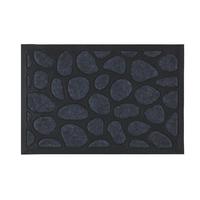 DVEŘNÍ ROHOŽKA Stone, 40/60cm - šedá/černá, Konvenční, textil/plast (40/60cm) - Mömax