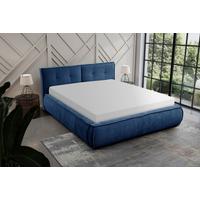 Polsterbett Mit Lattenrost 160x200 Cm Lacjo Blau - Blau/Beige, LIFESTYLE, Holz/Holzwerkstoff (160/200cm) - Livetastic