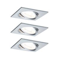 Deckenleuchte 3er-Set B: 8,4 cm, dimmbar, rechteckig - Basics (8,4cm) - Paulmann