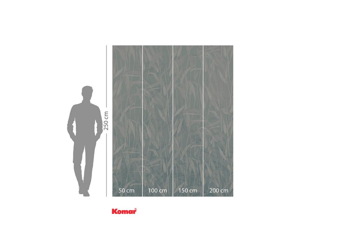 Vliestapete Whisper World - Blau/Weiß, Basics (200/250cm) - Komar