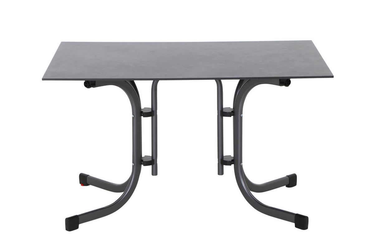 Gartengarnitur T20135 - Anthrazit, Basics, Holzwerkstoff/Kunststoff (57cm) - Siena Garden