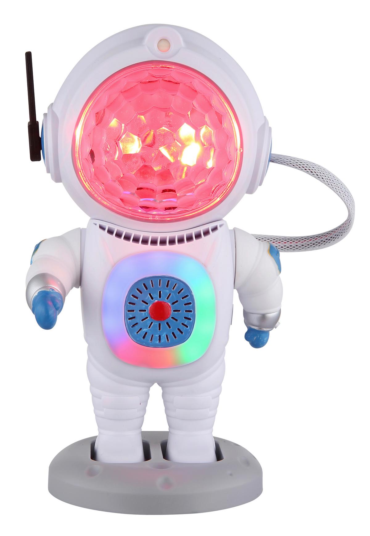 LED-Tischleuchte Cosmo L: 12cm Weiß Schwarz Blau Rot Klar - Klar/Blau, Trend, Kunststoff (12/11/22cm) - Globo