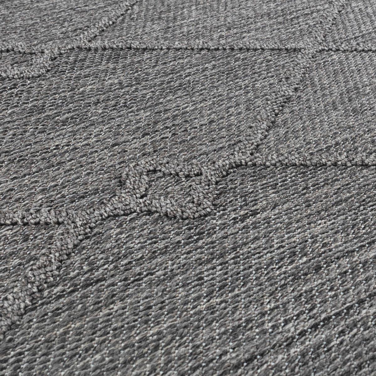 Outdoorteppich Patara - Grau, Design, Textil (240/340cm) - Novel