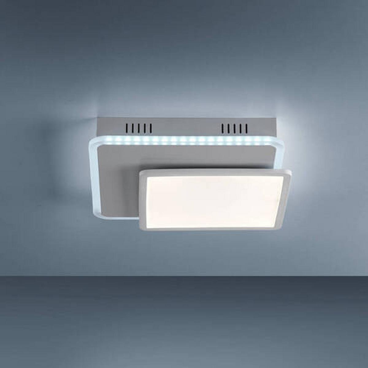LED-Deckenleuchte Arenda L: 45,3 cm dimmbar und Schwenkbar - Weiß, Design, Kunststoff/Metall (45,3/45,3/7,5cm)