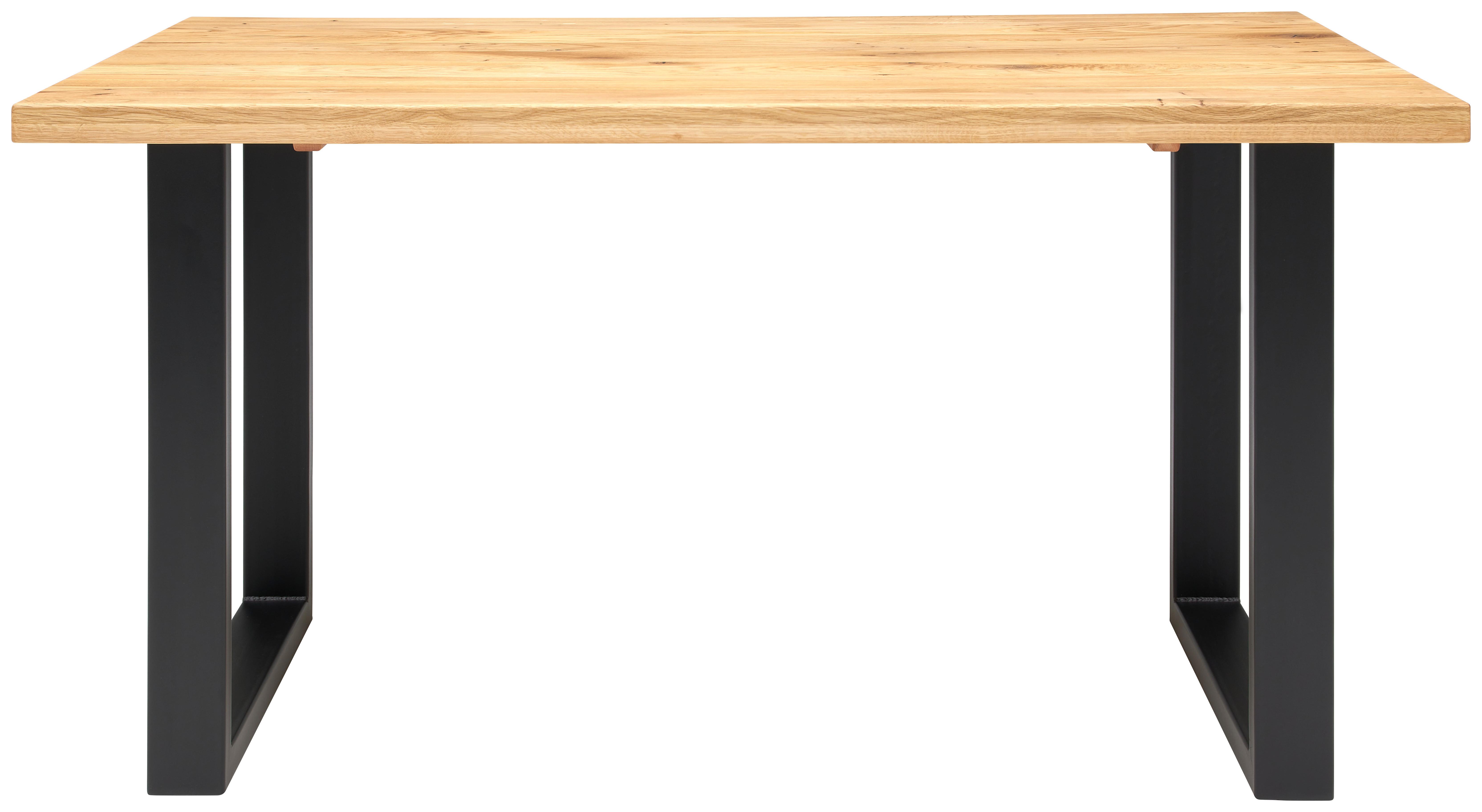 Jídelní Stůl Rockford 140 - barvy dubu, Konvenční, kov/dřevo (140/76/90cm)