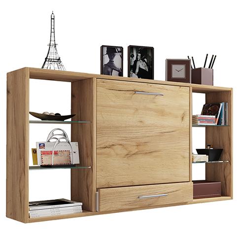 Laptoptisch Klappbar Mit Stauraum B: 115 cm Teala - Eichefarben/Honig, Basics, Holzwerkstoff (115/20/60cm) - MID.YOU