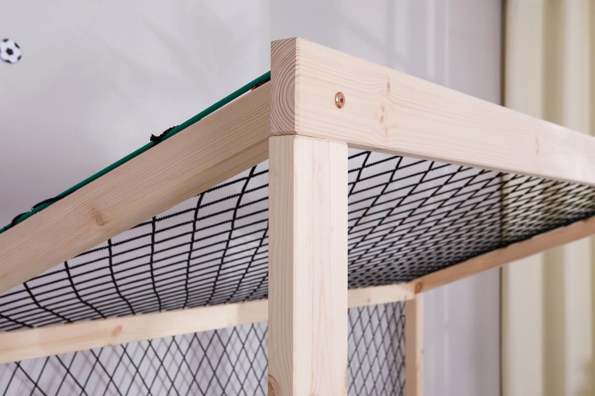 Bodenbett mit Bettkasten 90x200 cm Naturfarben - Naturfarben, MODERN, Holz (90/200cm) - MID.YOU