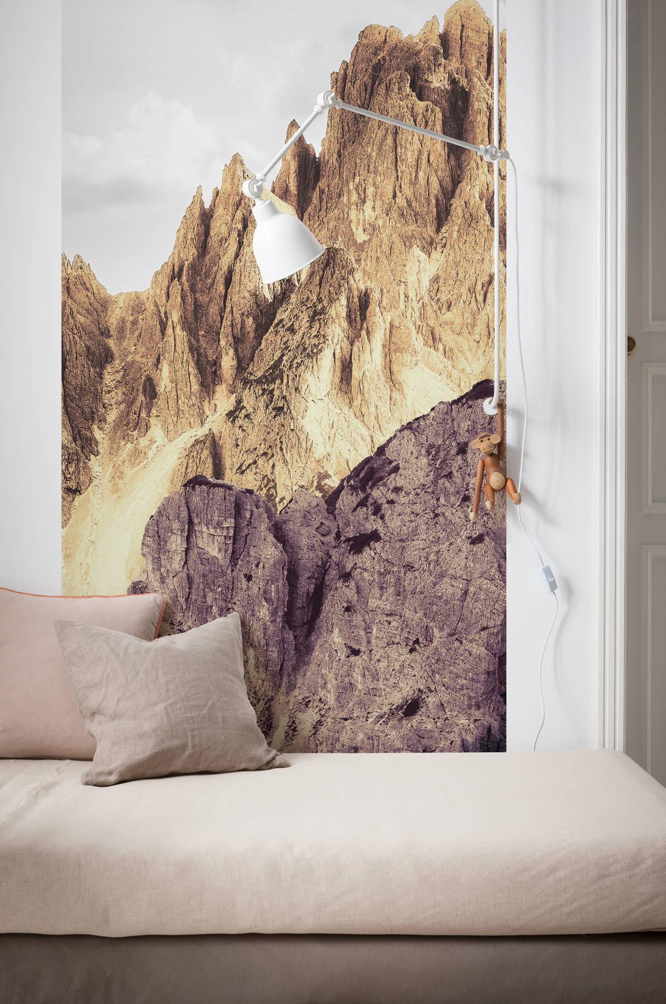 Vliestapete 6008b-Vd1 Peaks Color Panel - Natur (100/250cm)