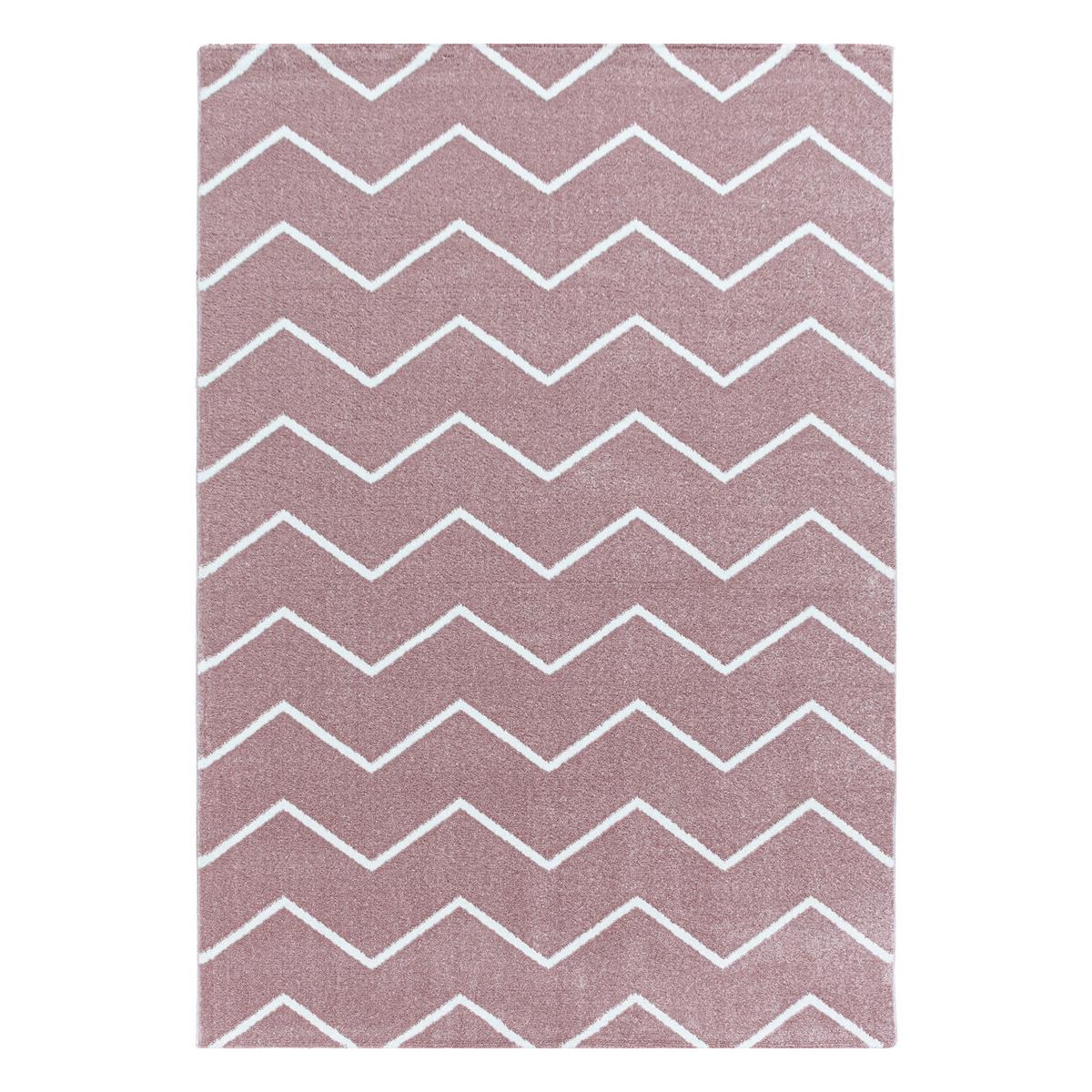 Teppich Läufer Rosa Rio 80x250 Cm - Rosa, Basics, Textil (80/250cm)