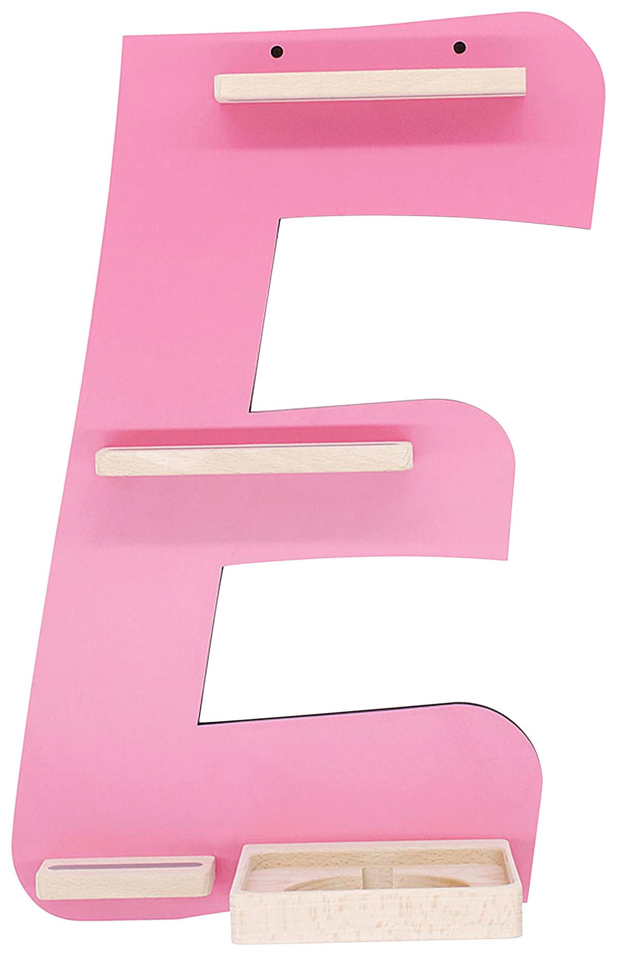 Kinderregal Boarti Pink B: 32 cm - Pink, MODERN, Holzwerkstoff (32/47/19cm) - Livetastic