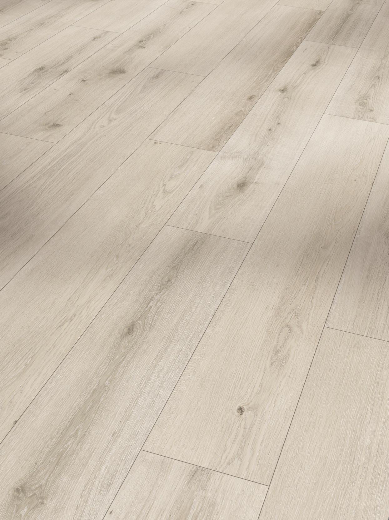 Designboden Eichefarben /weiß Landhausdiele Stärke 8mm - Eichefarben/Weiß, Basics, Holz/Kunststoff (128,5/19,4/0,8cm) - Parador