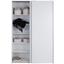 Schwebetürenschrank 125cm Fast, Weiß Dekor - Weiß, KONVENTIONELL, Holzwerkstoff (125/195,5/38cm) Schwebetürenschrank 125cm Fast, Weiß Dekor - Weiß, KONVENTIONELL, Holzwerkstoff (125/195,5/38cm)
