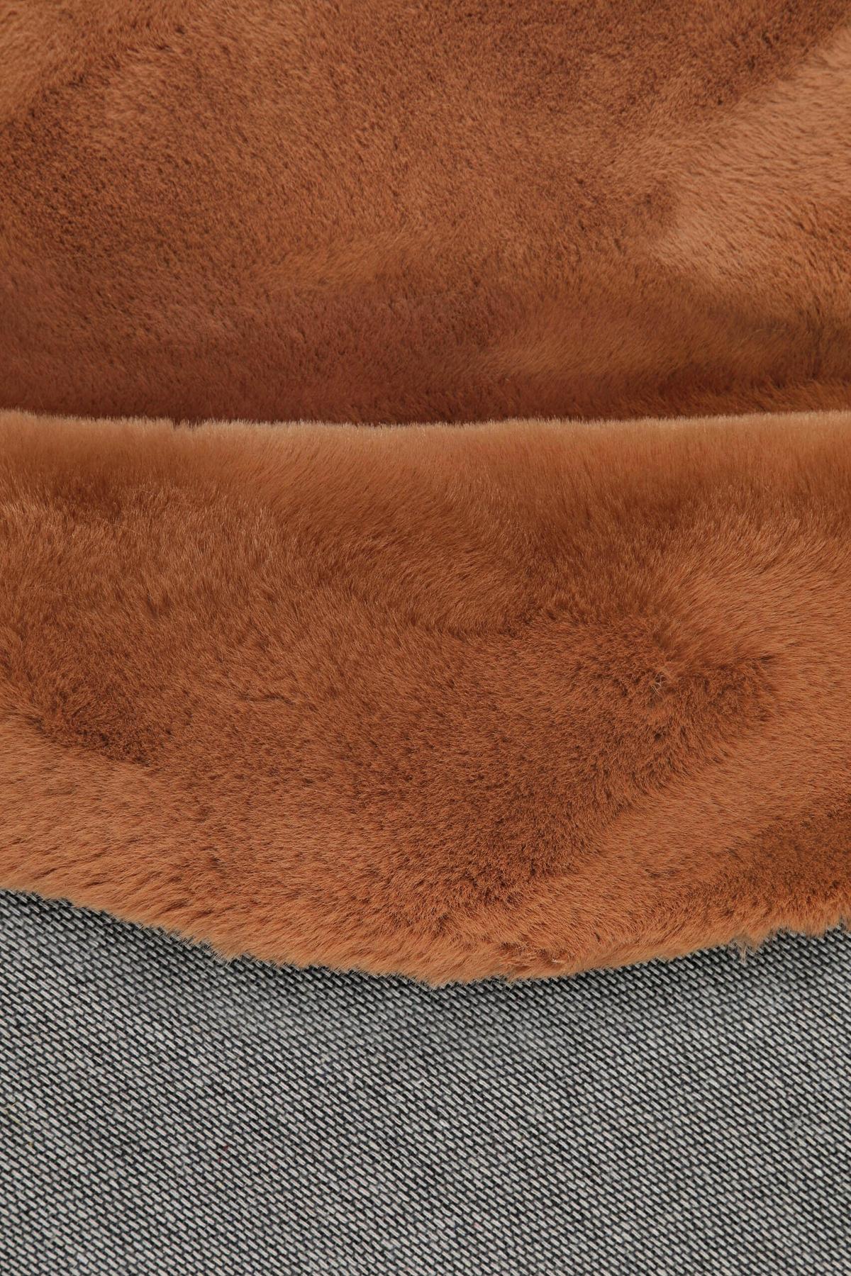 Hochflorteppich Kupfer, Ø: Ca. 100 Cm - Kupferfarben, KONVENTIONELL, Textil (100/100cm) - Esprit