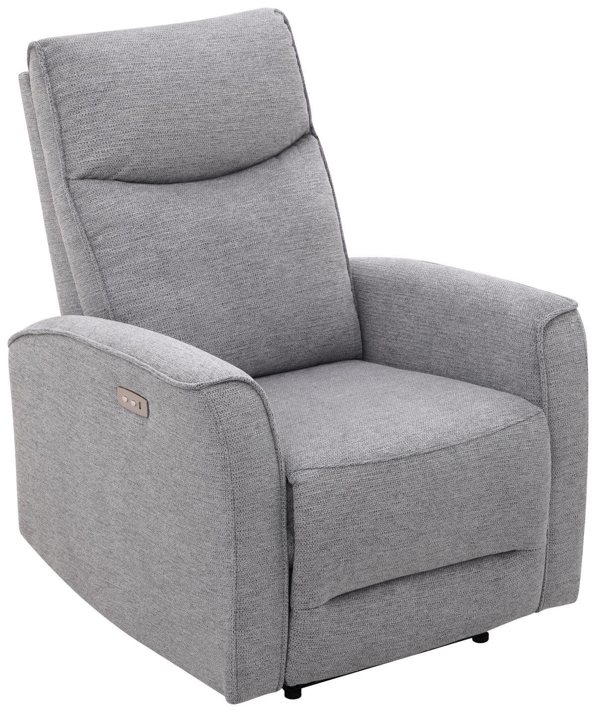 Fernsehsessel Leon Dunkelgrau mit Relaxfunktion - Dunkelgrau/Schwarz, Basics, Holz/Kunststoff (80/102/96cm) - Ondega