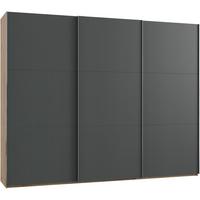 Schwebetürenschrank 300cm Level, Graphit/eiche Dekor - Eichefarben/Graphitfarben, MODERN, Holzwerkstoff (300/236/65cm) - MID.YOU