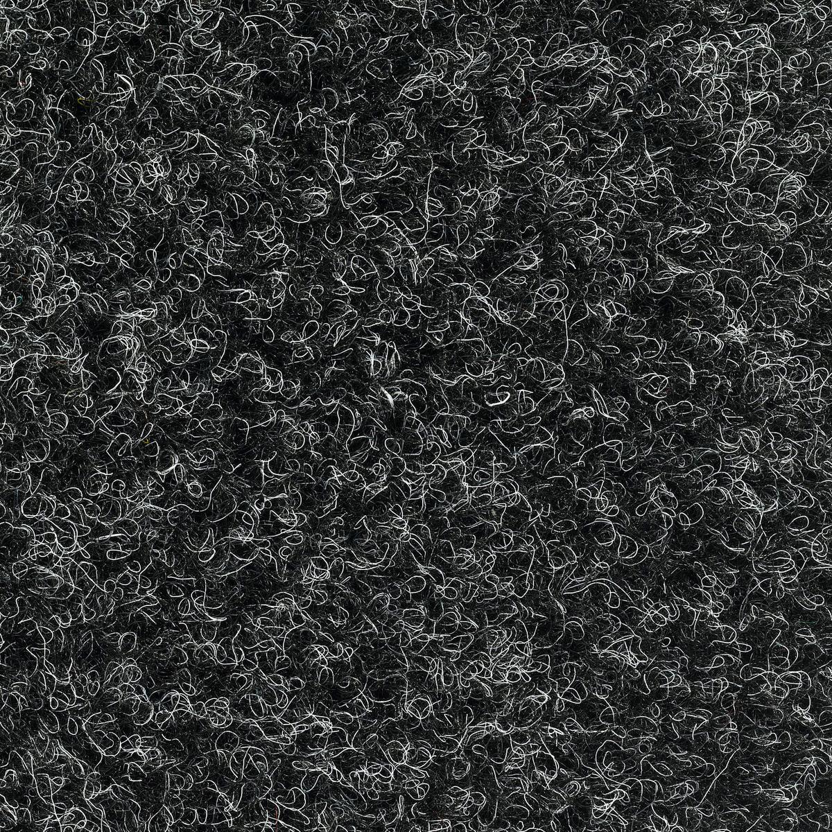 Teppichfliese Anthrazit Solid Vel 50x50 Cm Florhöhe 4 Mm - Anthrazit, Basics, Textil (50/50cm)