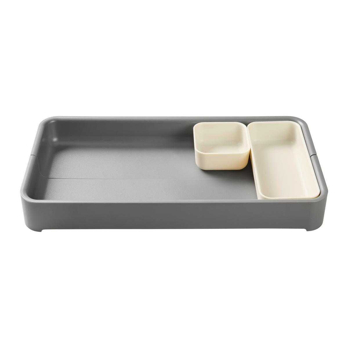 Příborník LIS -EXT- - šedá, Moderní, plast (38,1/19,1/4,8cm) - Mömax