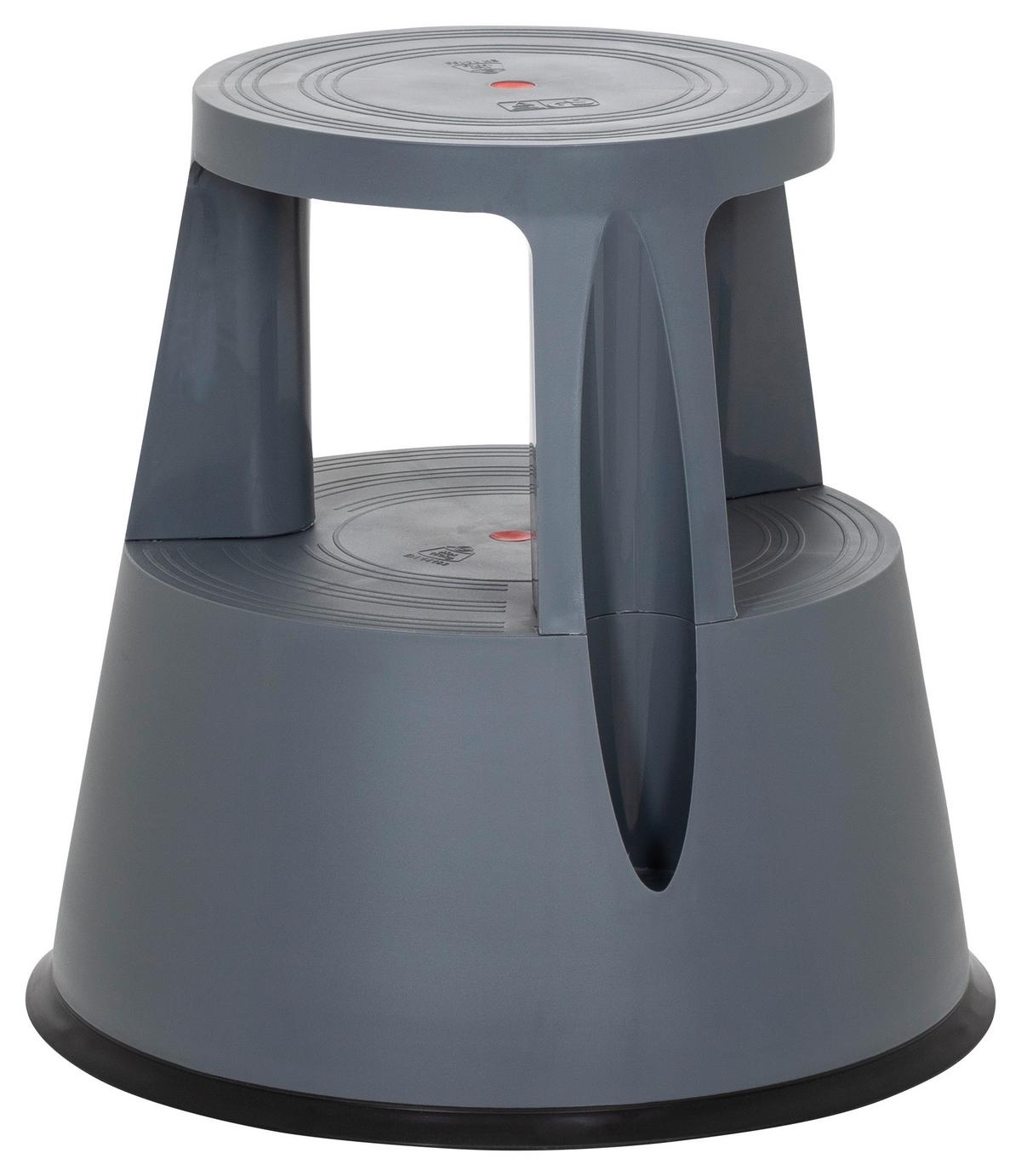 Tritthocker Tio-M I Dunkelgrau - Dunkelgrau, MODERN, Kunststoff (48/43/48cm) - MID.YOU