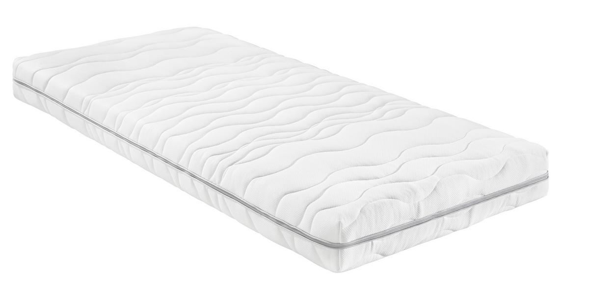 Matrac z pamäťovej peny 140/200 cm, H2 - biela, textil (140/200cm) - Nadana