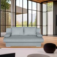 Schlafsofa Bora Mintgrün B: 193 Cm - Chromfarben/Schwarz, Design, Holzwerkstoff/Textil (193/86/85cm) - P & B