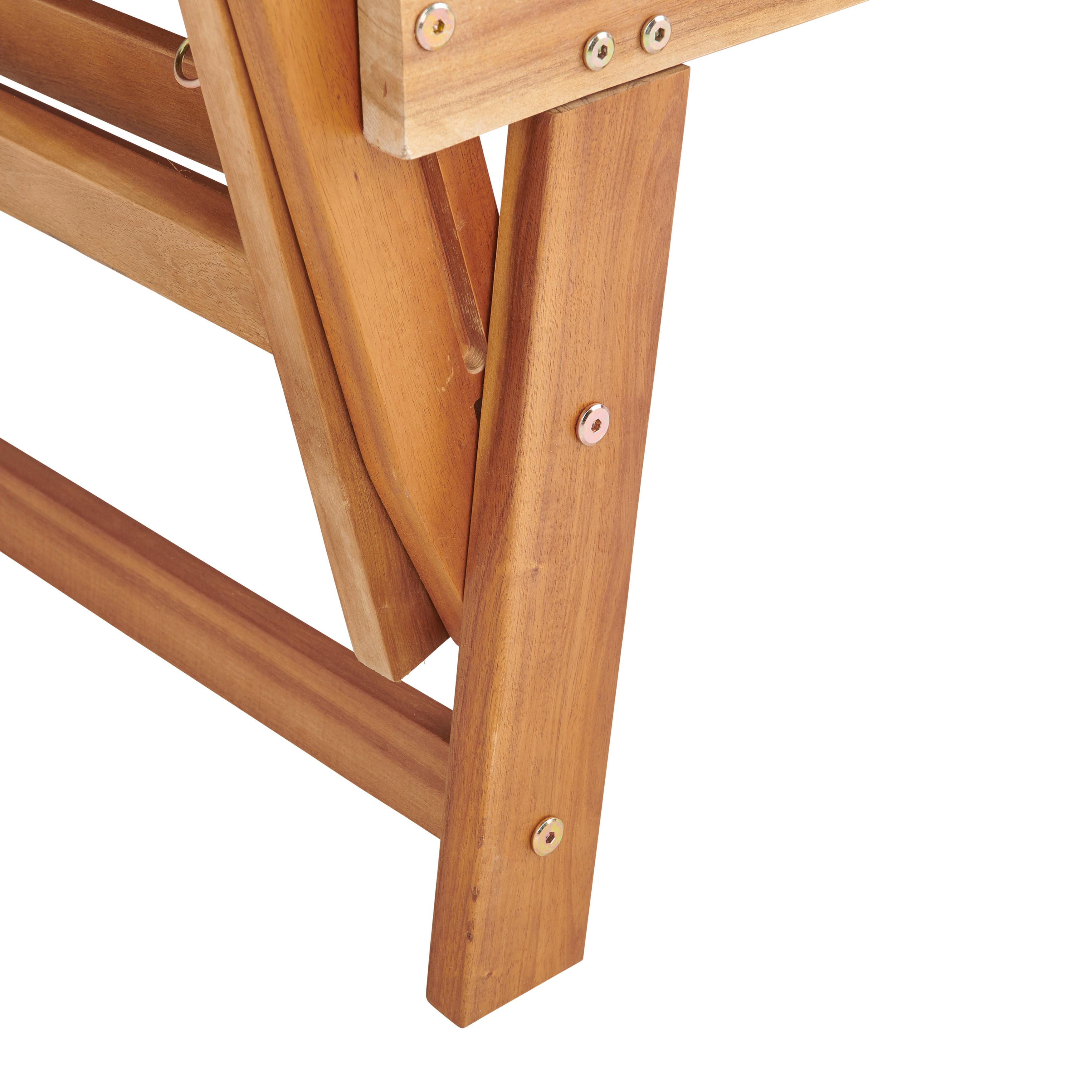 Gartenbank Holz 2-Sitzer Bali mit Liegefunktion und Kissen - Grau/Akaziefarben, MODERN, Holz/Textil (190/75/68cm) - James Wood