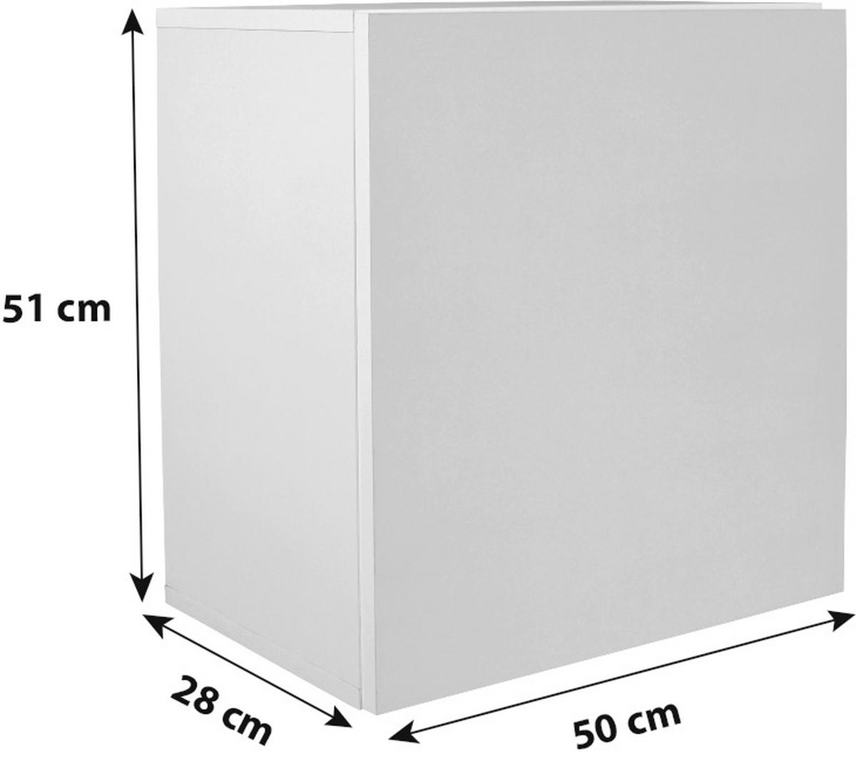 Falipolc Geno - szürke, Modern, faalapú anyag (50/51/28cm)