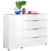 KOMODA SIENA -EXKLUSIV- - čierna/biela, Modern, kov/kompozitné drevo (135/99/40cm) - Mömax