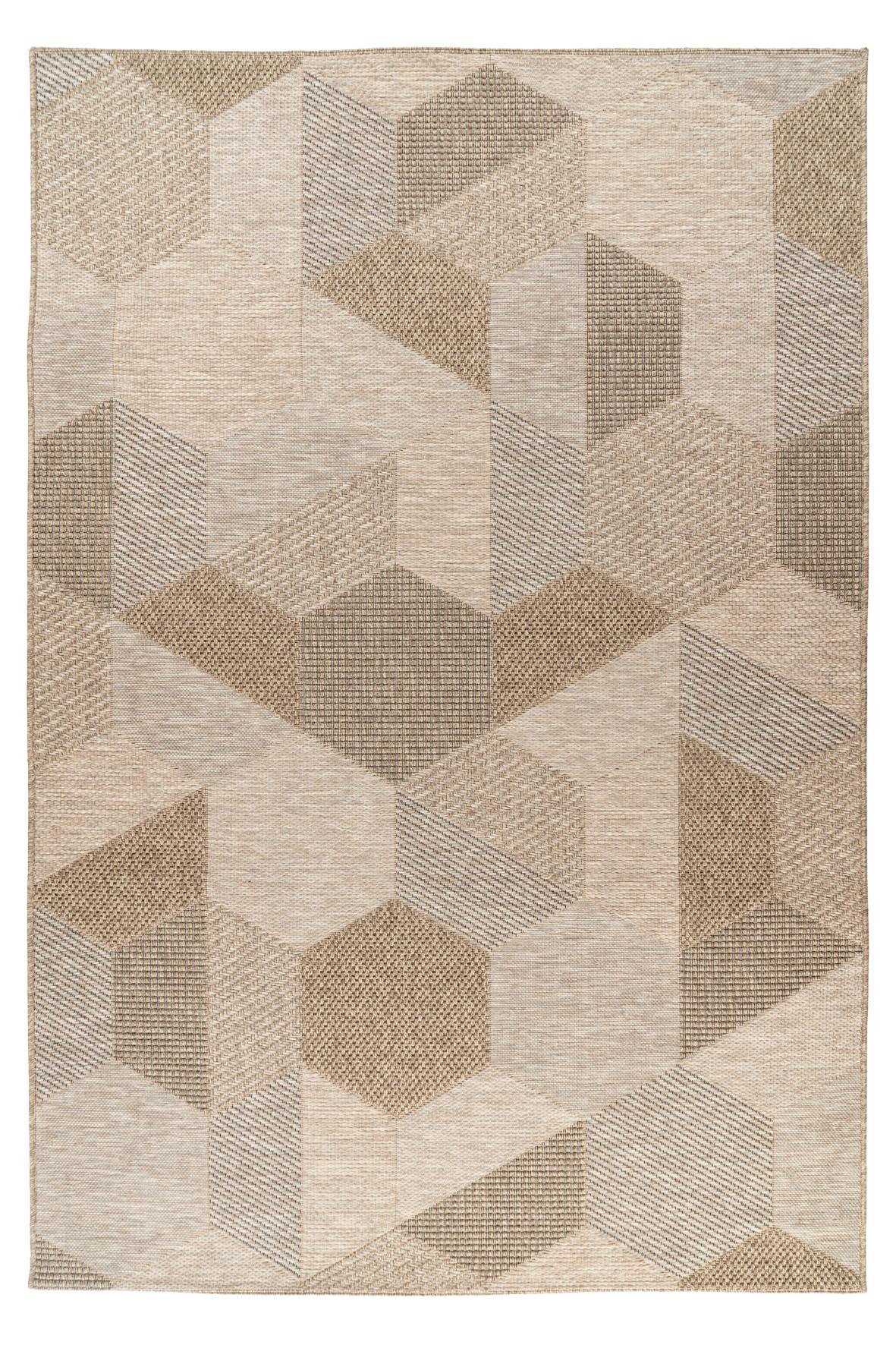 Flachwebteppich My Oslo 705 - Taupe, Design, Textil (80/150cm) - Obsession