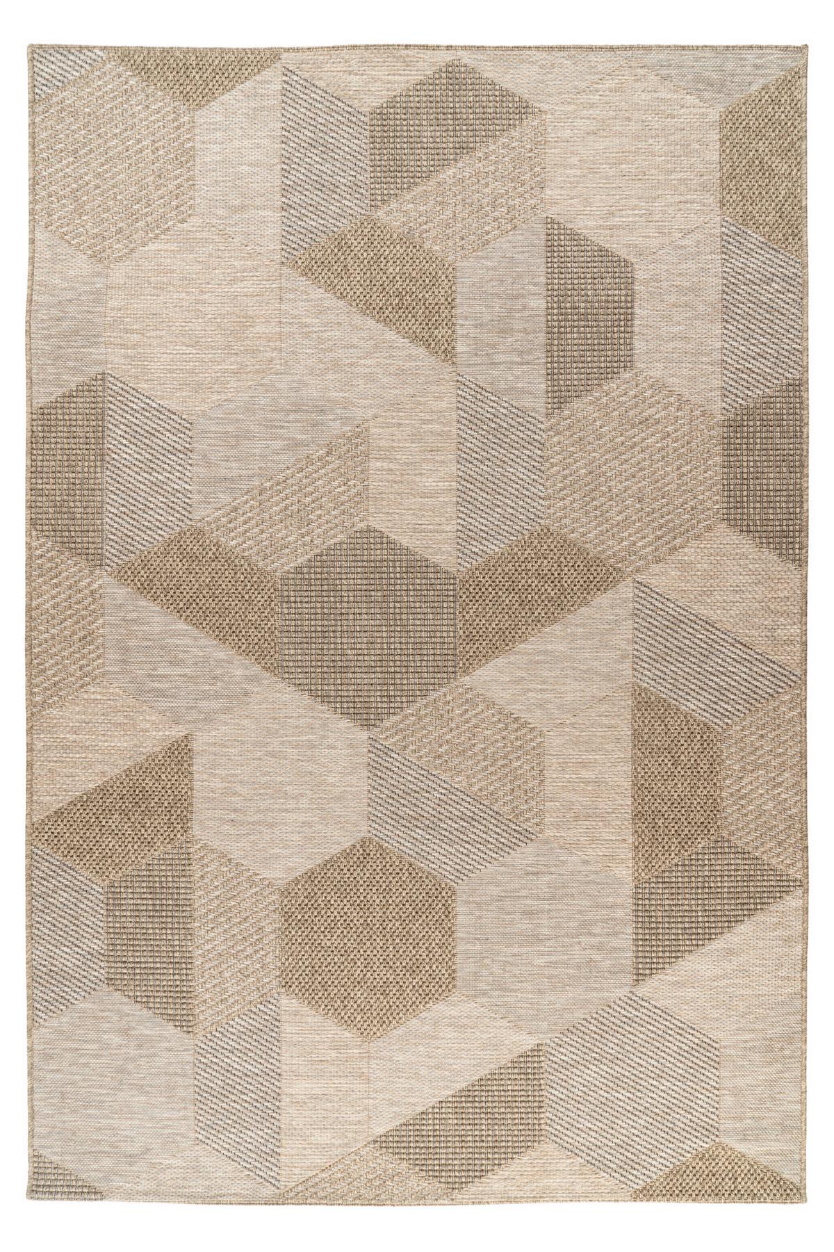 Flachwebteppich My Oslo 705 - Taupe, Design, Textil (80/150cm) - Obsession