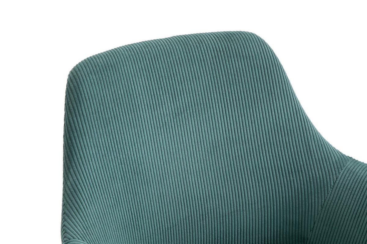 Armlehnstuhl-set Grün B: 64 Cm - Schwarz/Grün, MODERN, Textil/Metall (64/86/59cm) - Livetastic