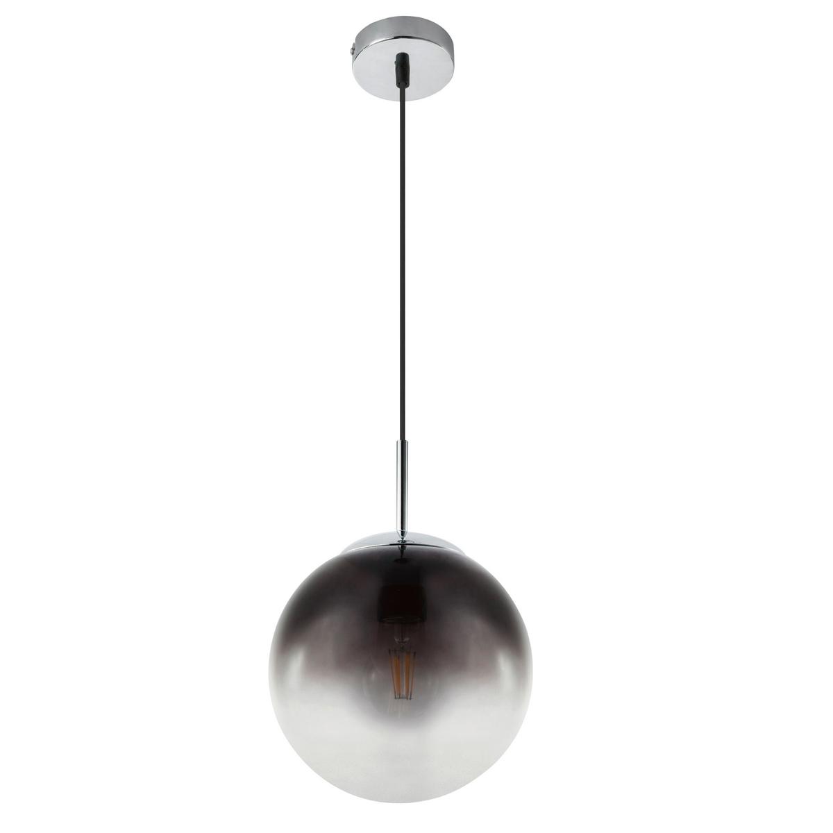 Hängeleuchte Jiop - Chromfarben, KONVENTIONELL, Glas/Metall (20/120cm)